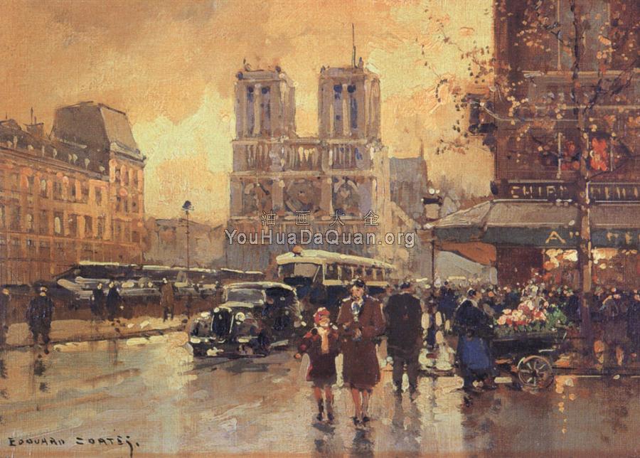 Place Saint Michel Notre Dame - 爱德华·科尔特斯